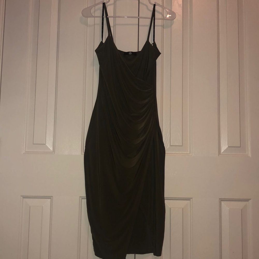 Olive Green Midi Dress